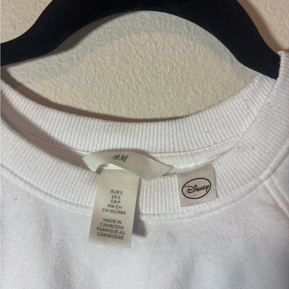H&M White Mickey Crew Neck Sweater - Picture 2 of 6